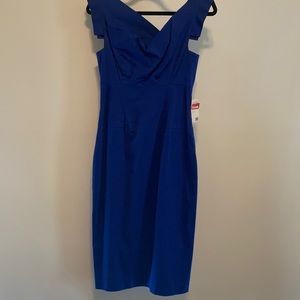 Royal blue cocktail dress